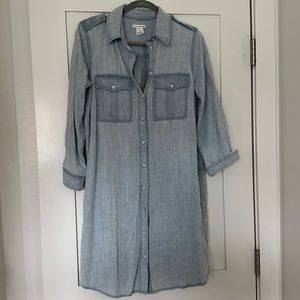 Club Monaco Button Down Denim Dress